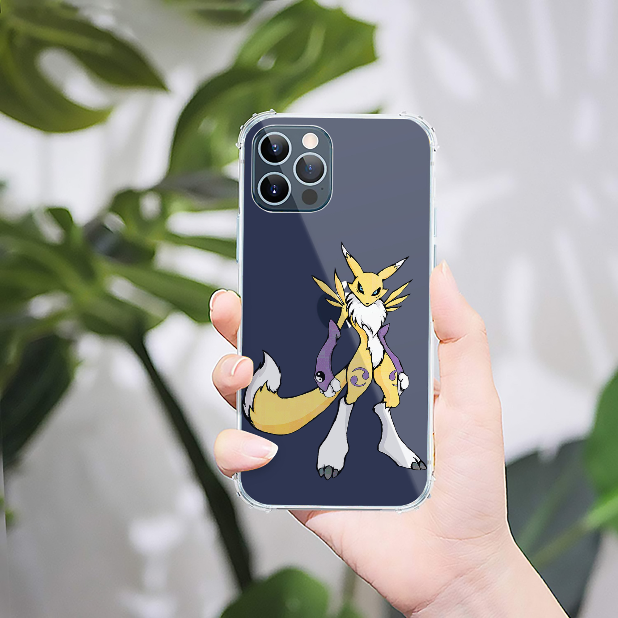 （画像用） Digimon デジタルモンスター/デジモン 【iPhone 12シリーズ対応】透明スマホケース（クリアソフトケース）